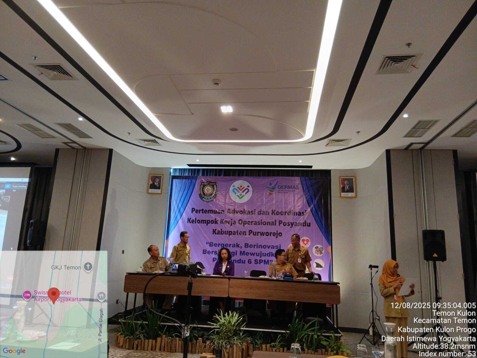 Penguatan Sinergi Posyandu Berbasis Kolaborasi Lintas Sektor, DINSOSDALDUKKB Hadiri Pertemuan Advokasi dan Koordinasi Pokjanal Posyandu Kabupaten Purworejo