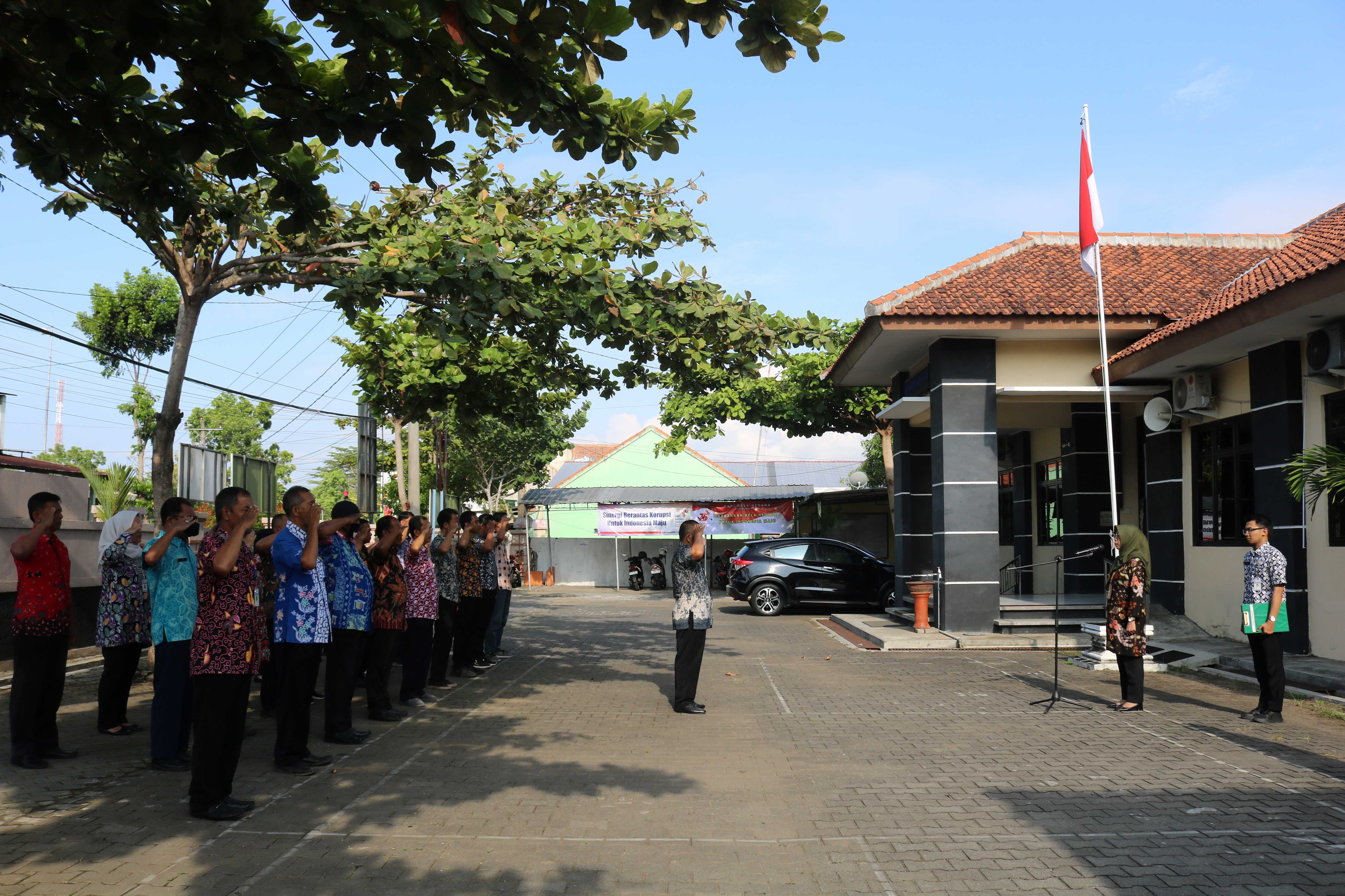 Dinsosdaldukkb Adakan Upacara Bela Negara