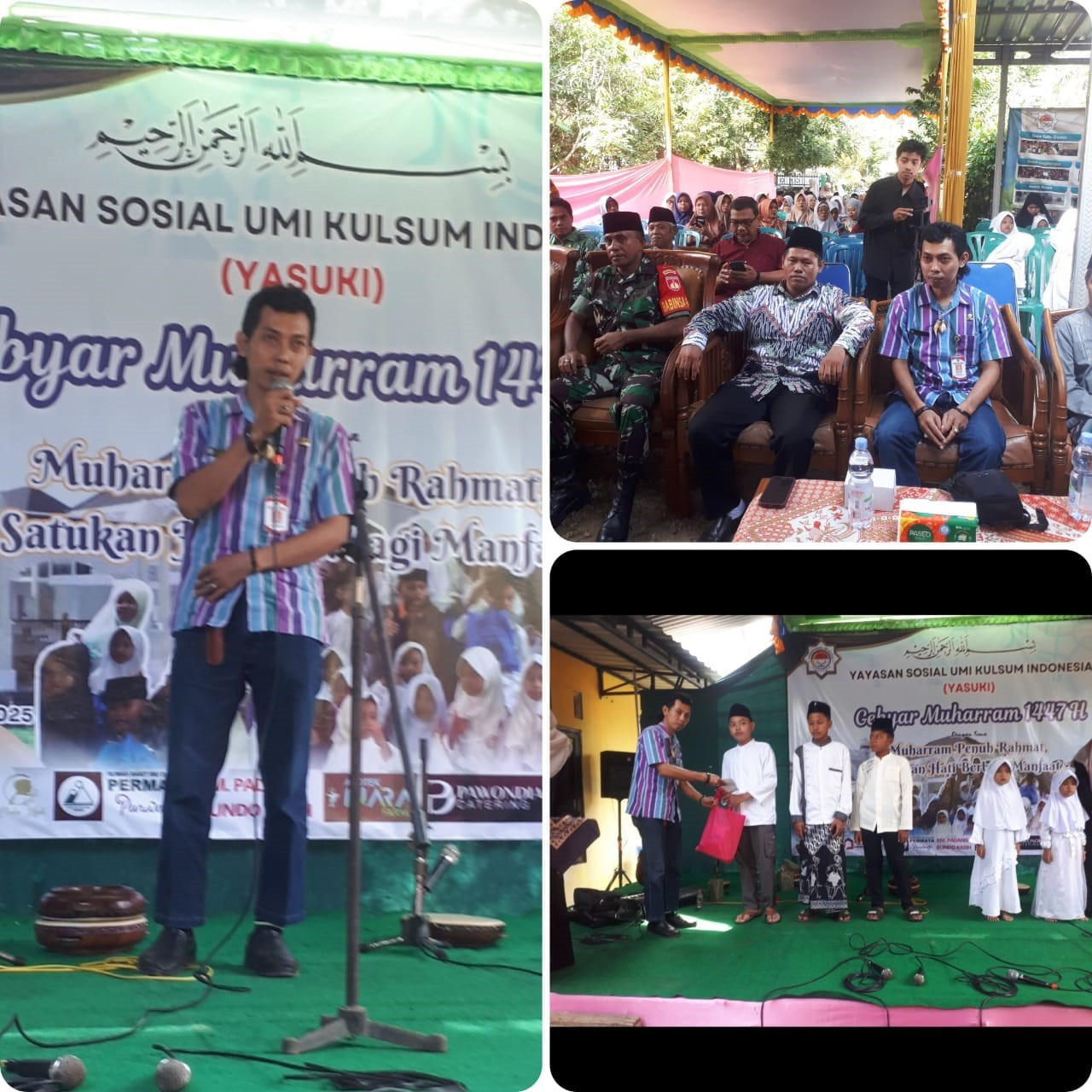 Dinsosdaldukkb Purworejo Hadiri Gebyar Muharam, Beri Santunan dan Apresiasi Seni Anak Yatim